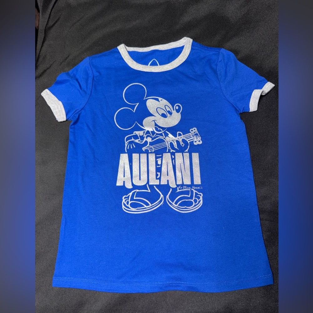 Disney Blue Mickey Aulani Kids T-Shirt